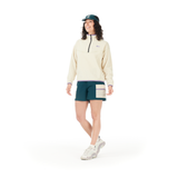 INARIA W 1/4 FLEECE __color:Wood_Ash#8