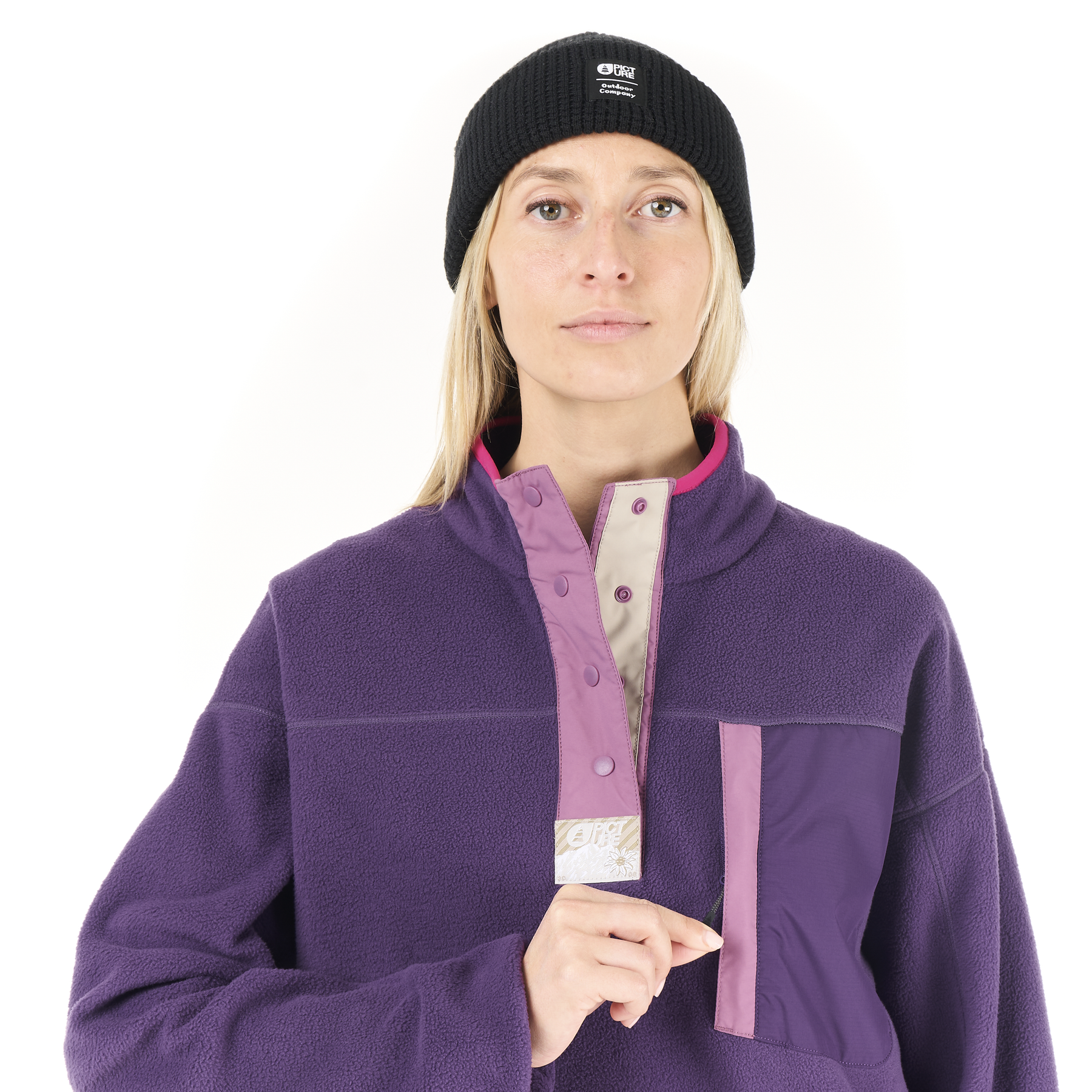 ARCCA W 1/4 FLEECE __color:Grape_Royal#3