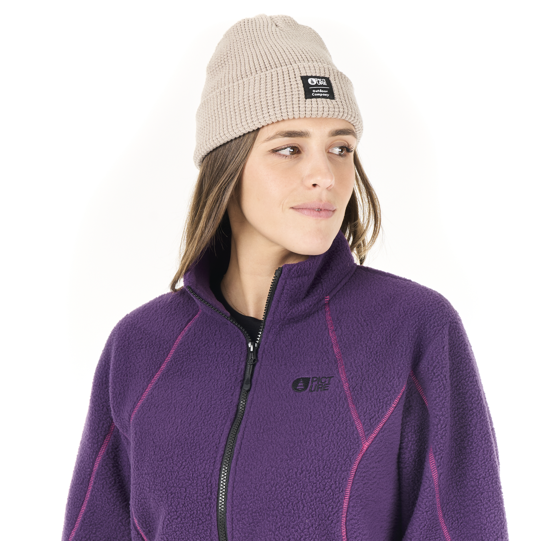 ZELKOVA ZIP FLEECE __color:Grape_Royal#4