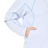 ZELKOVA ZIP FLEECE __color:Halogen_Blue#11