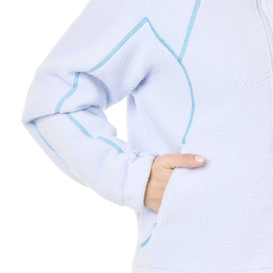 ZELKOVA ZIP FLEECE __color:Halogen_Blue#11