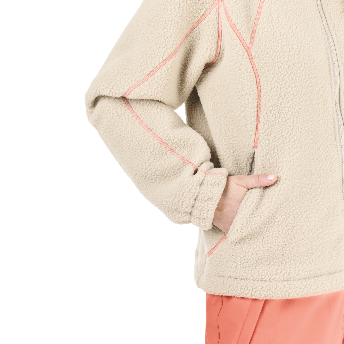 ZELKOVA ZIP FLEECE __color:Pure_Cashmere#19