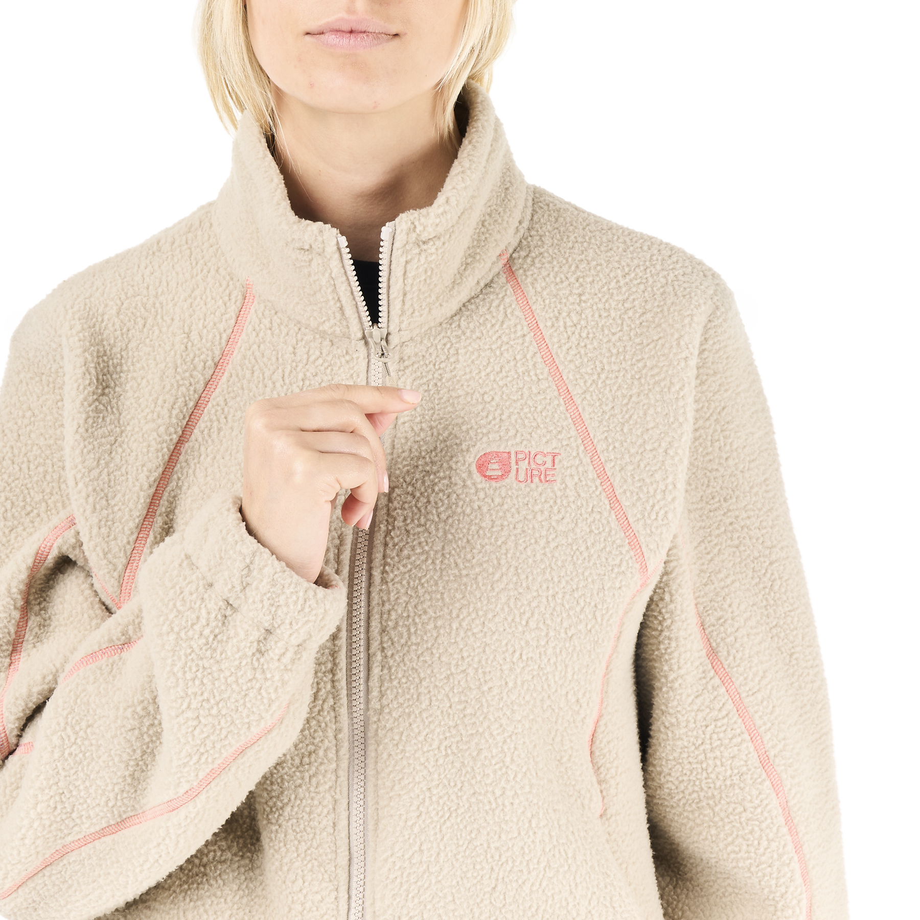 ZELKOVA ZIP FLEECE __color:Pure_Cashmere#20