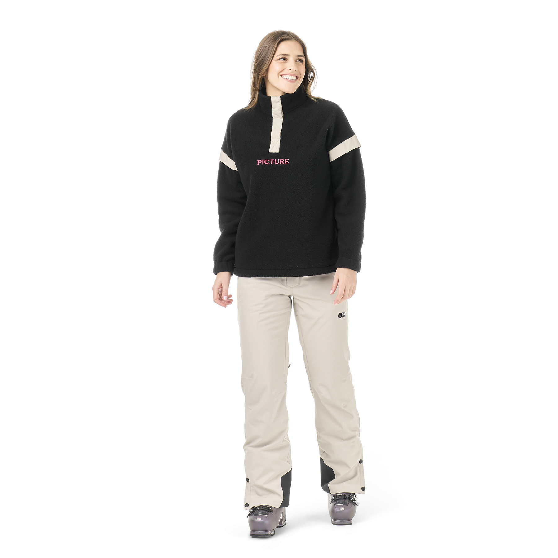 VELORA 1/4 FLEECE __color:Black#1