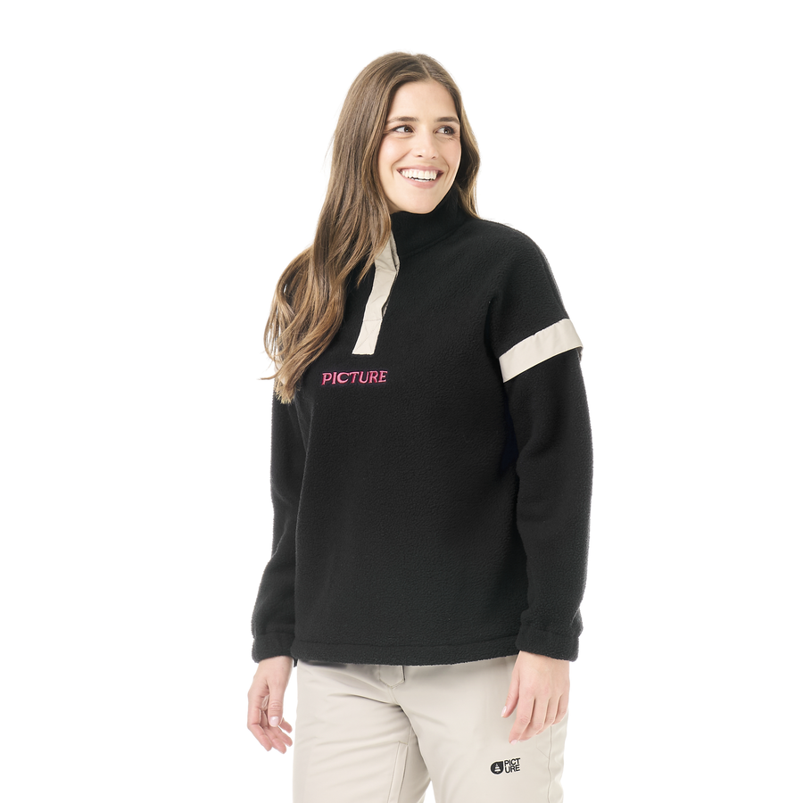 VELORA 1/4 FLEECE __color:Black#0