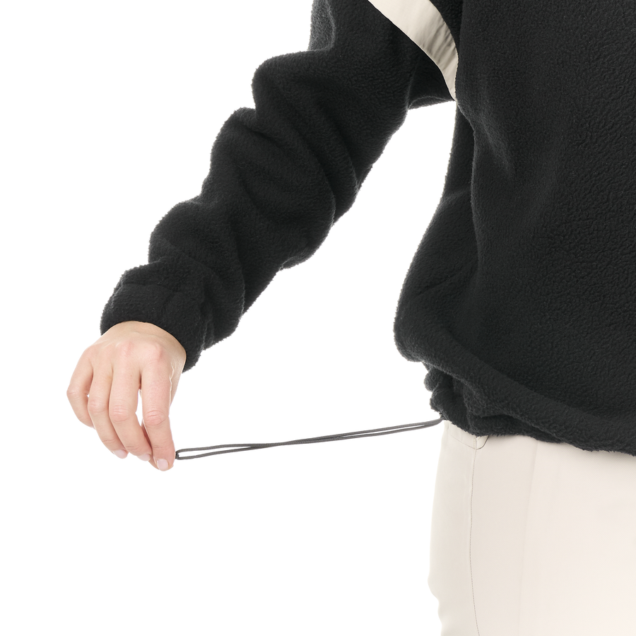 VELORA 1/4 FLEECE __color:Black#4