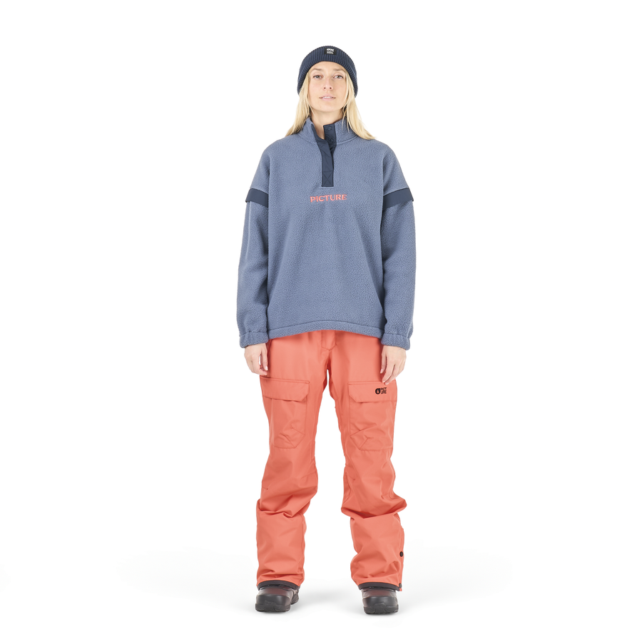 VELORA 1/4 FLEECE __color:Vintage_Indigo#16