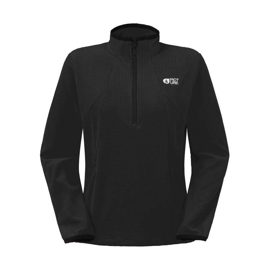 WEAVY W 1/4 GRID FLEECE __color:Black#14