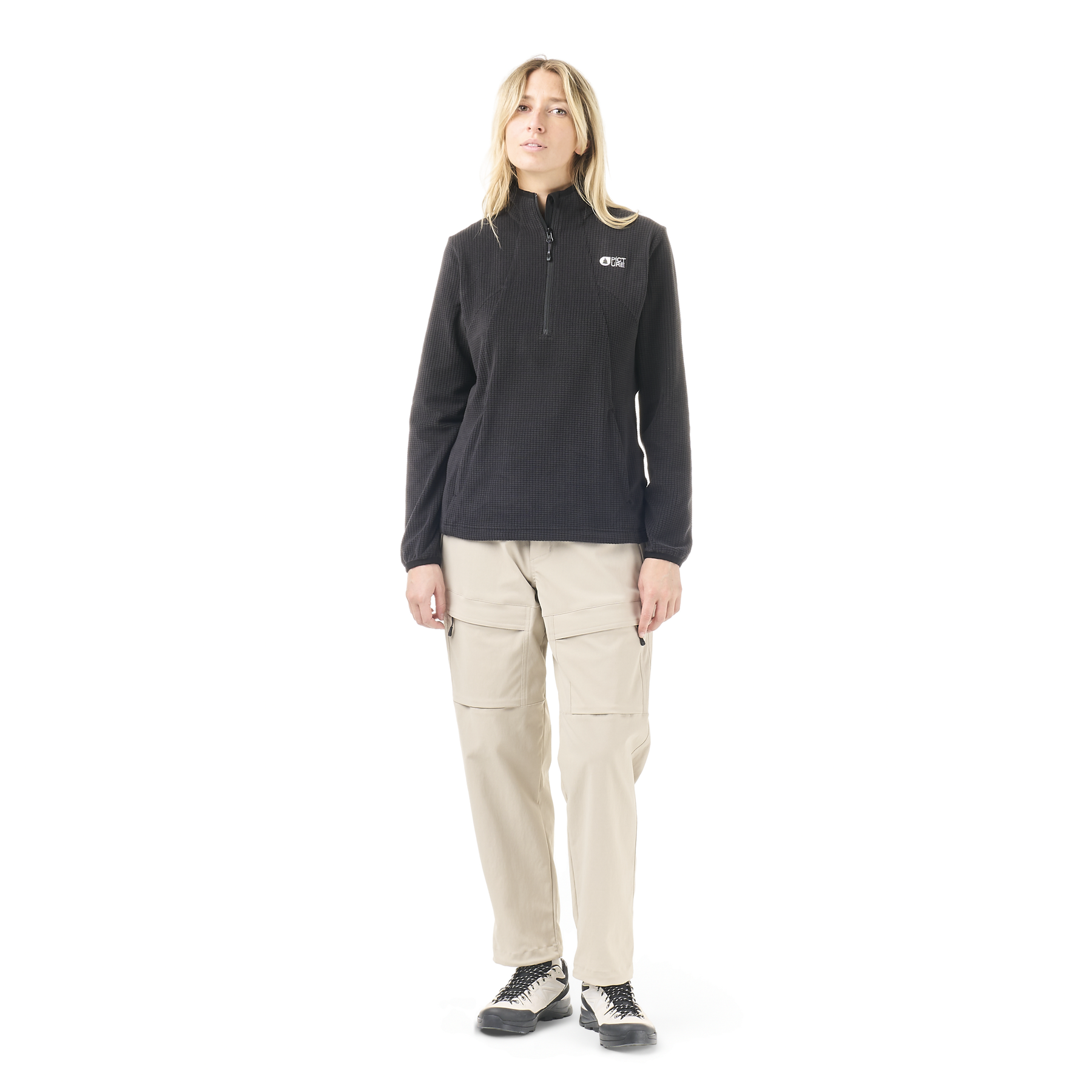 WEAVY W 1/4 GRID FLEECE __color:Black#13