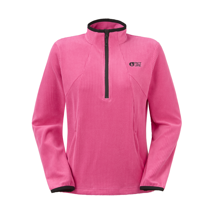 WEAVY W 1/4 GRID FLEECE __color:Beetroot_Powder#5