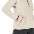 WEAVY W 1/4 GRID FLEECE __color:Pure_Cashmere#19