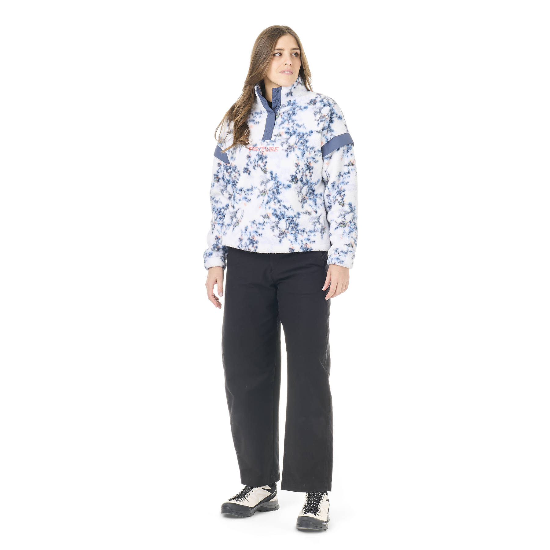 VELORA PRINTED 1/4 FLEECE __color:Schrubby_Print#8