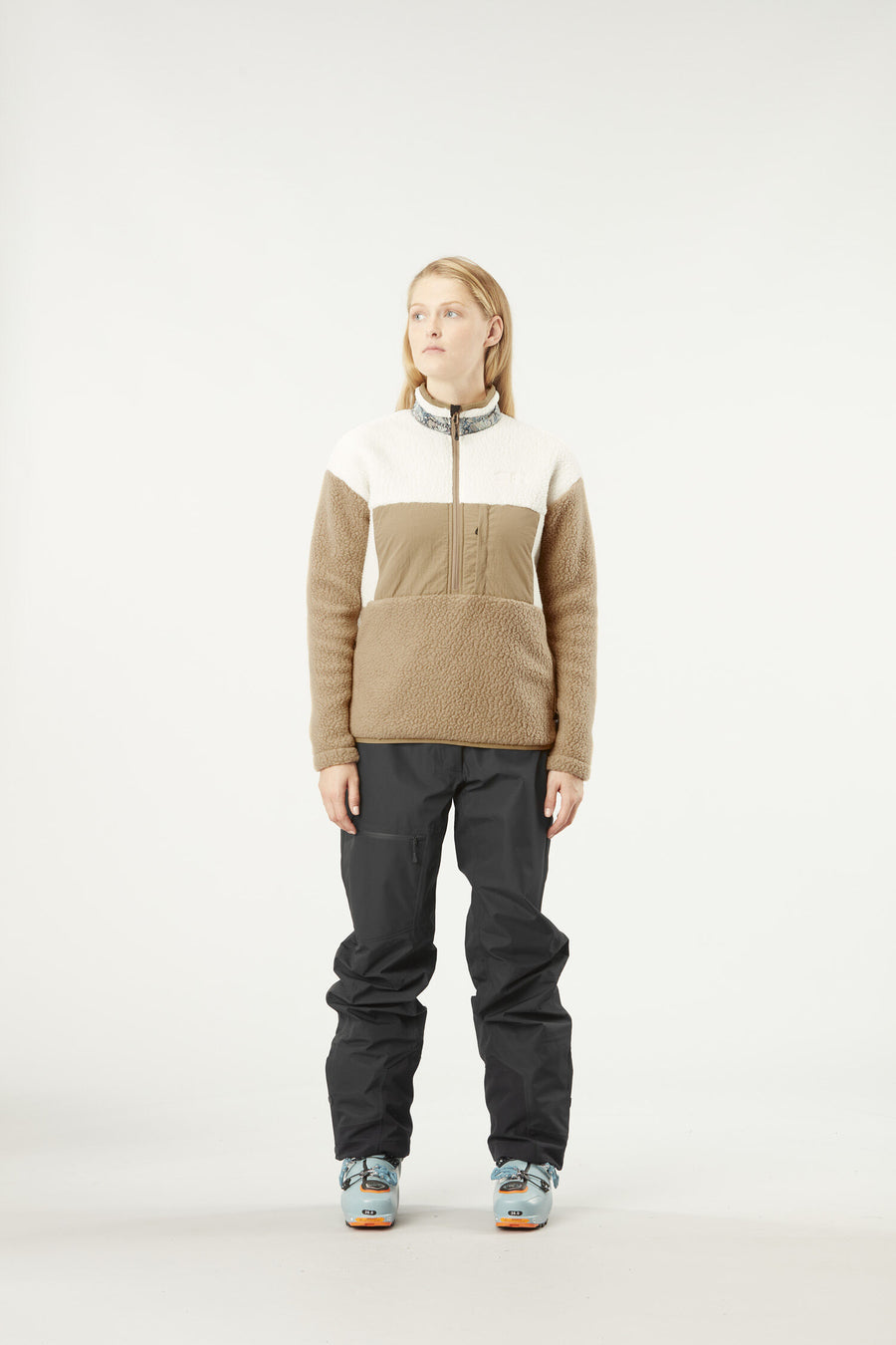 NAATIL 1/4 FLEECE __color:Tannin#8