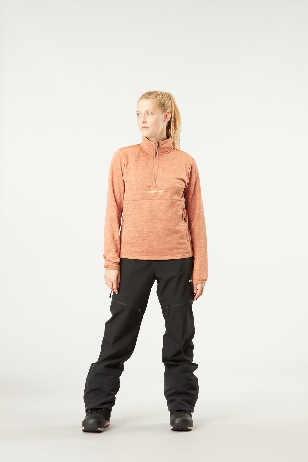 TAHITA 1/4 GRID FLEECE __color:Latte#17