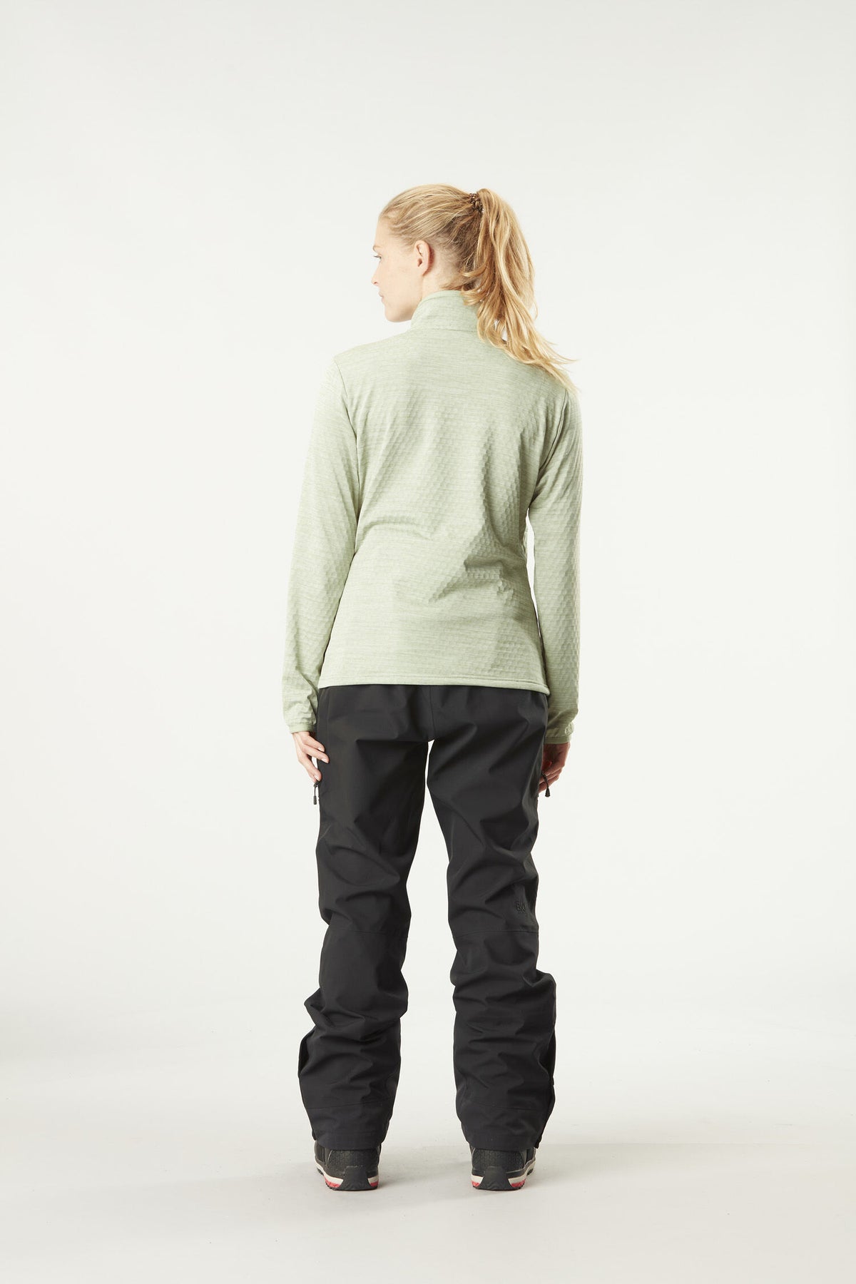 TAHITA 1/4 GRID FLEECE __color:Desert_Sage#10