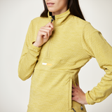 TAHITA 1/4 GRID FLEECE __color:Olivenite#28