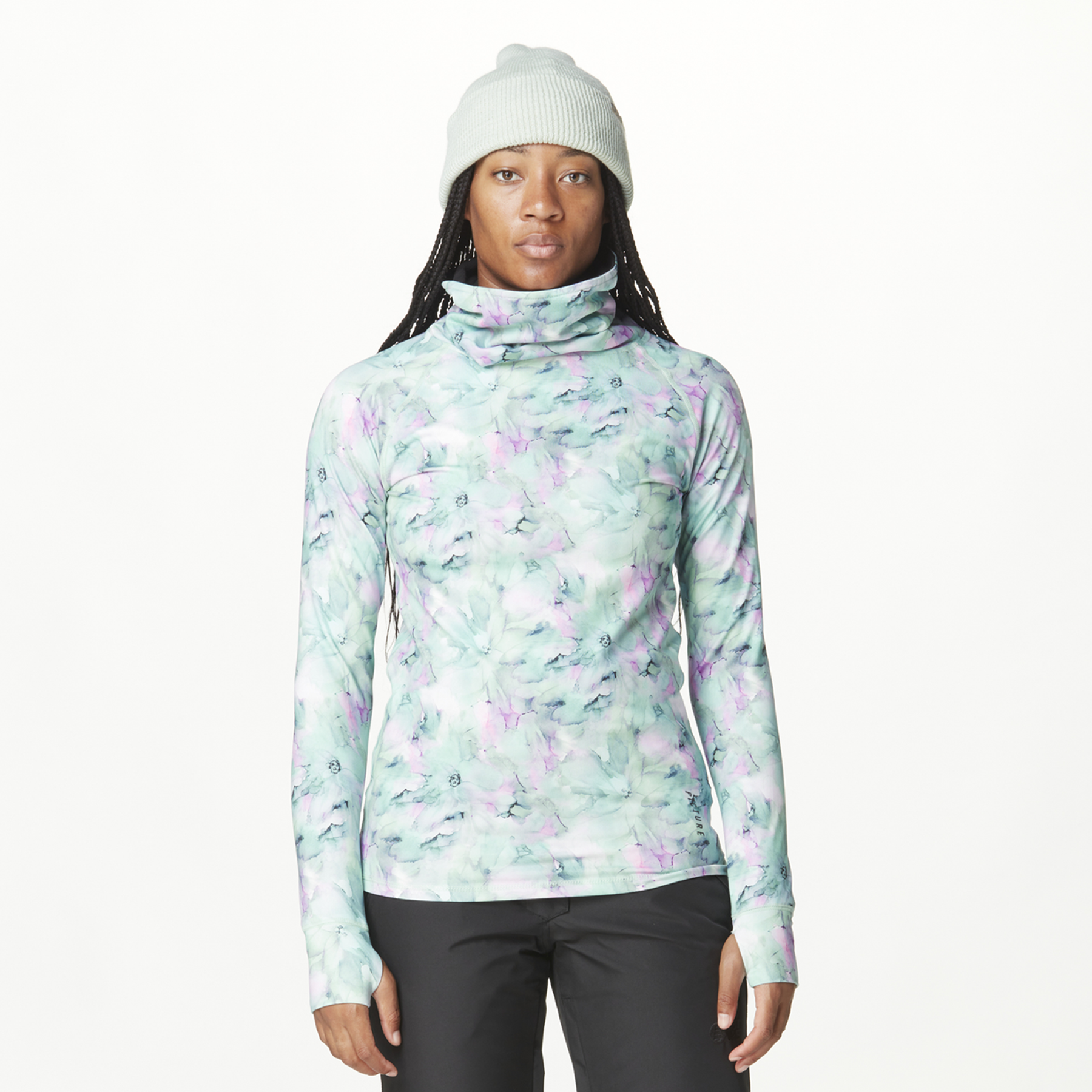 PAGAYA PRD HIGH FLEECE __color:Blurry_Water_Print#7