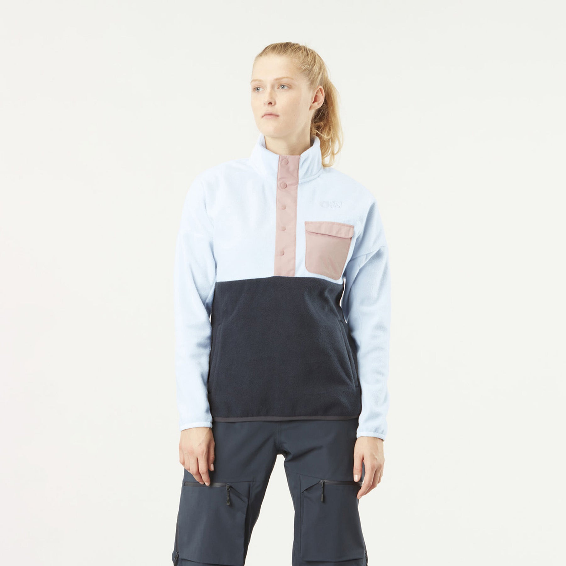 ARCCA 1/4 FLEECE __color:Ice_Melt-Dark_Blue#9