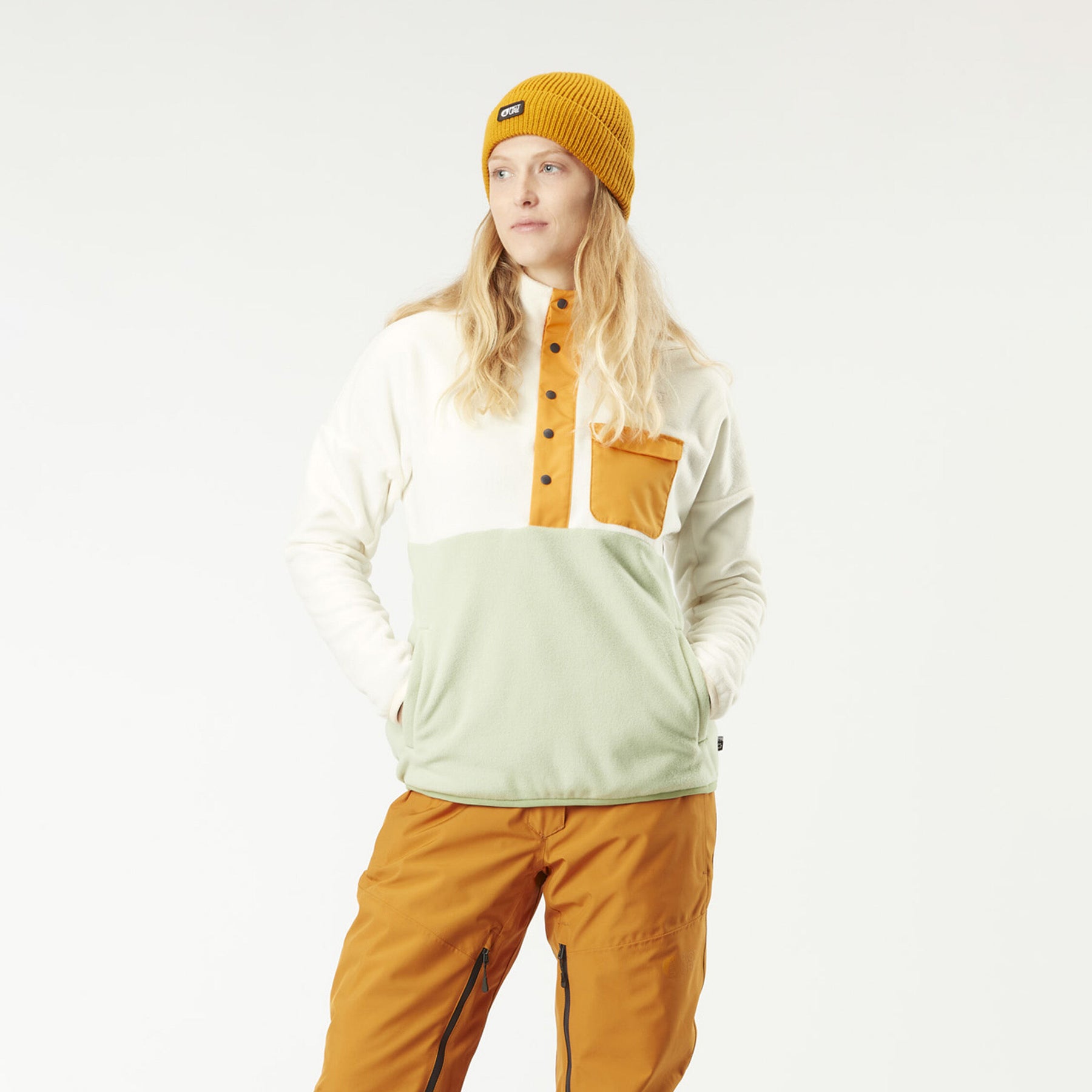 ARCCA 1/4 FLEECE __color:Light_Milk#23