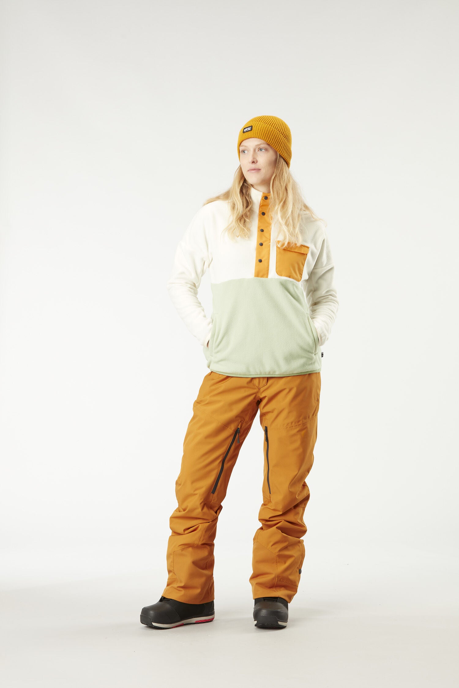 ARCCA 1/4 FLEECE __color:Light_Milk#24