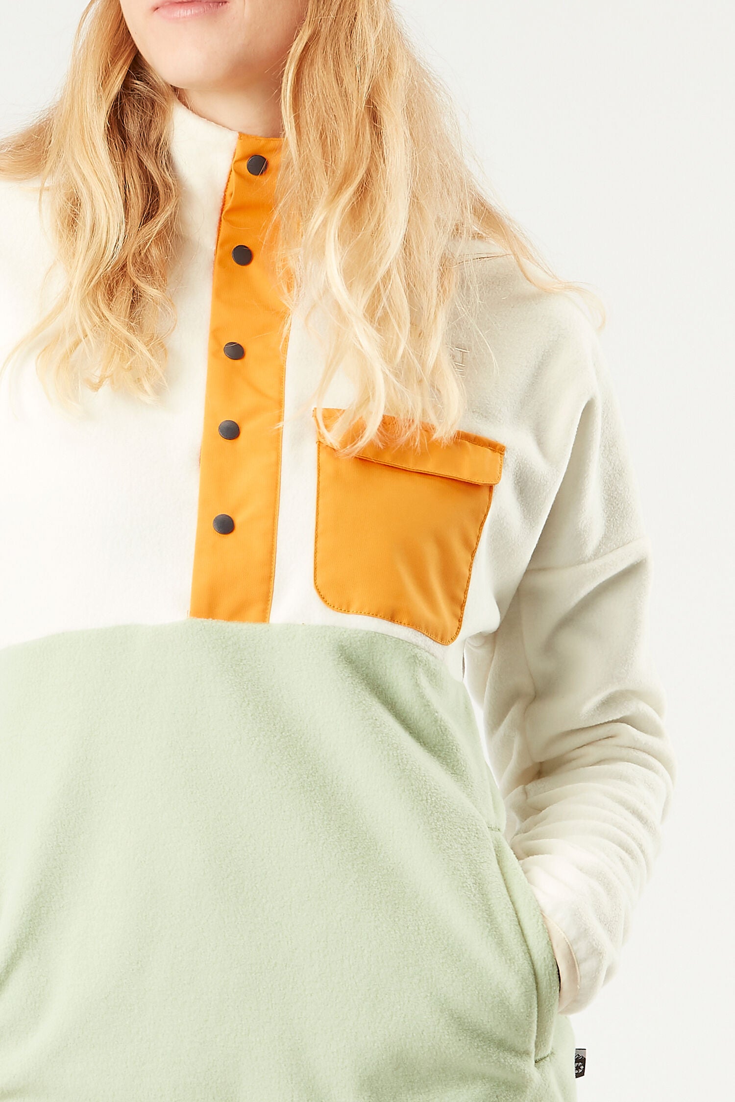 ARCCA 1/4 FLEECE __color:Light_Milk#27