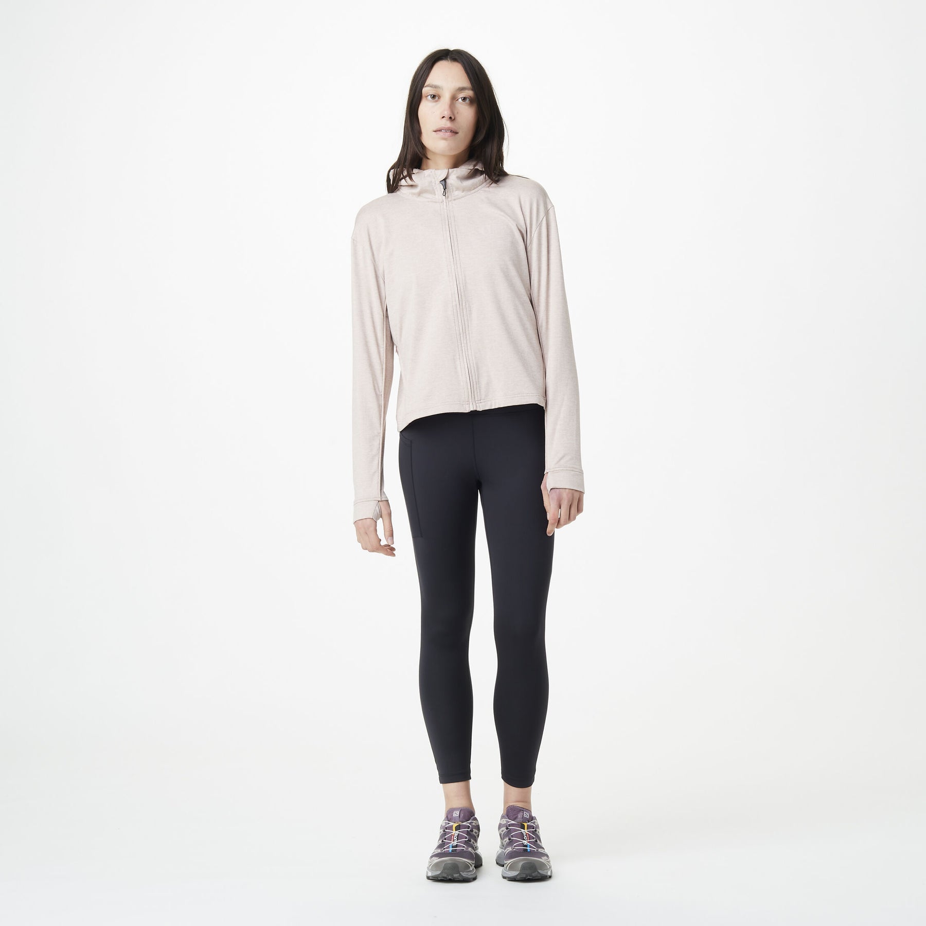 CELEST ZIP TECH HOODIE __color:Shadow_Gray#19