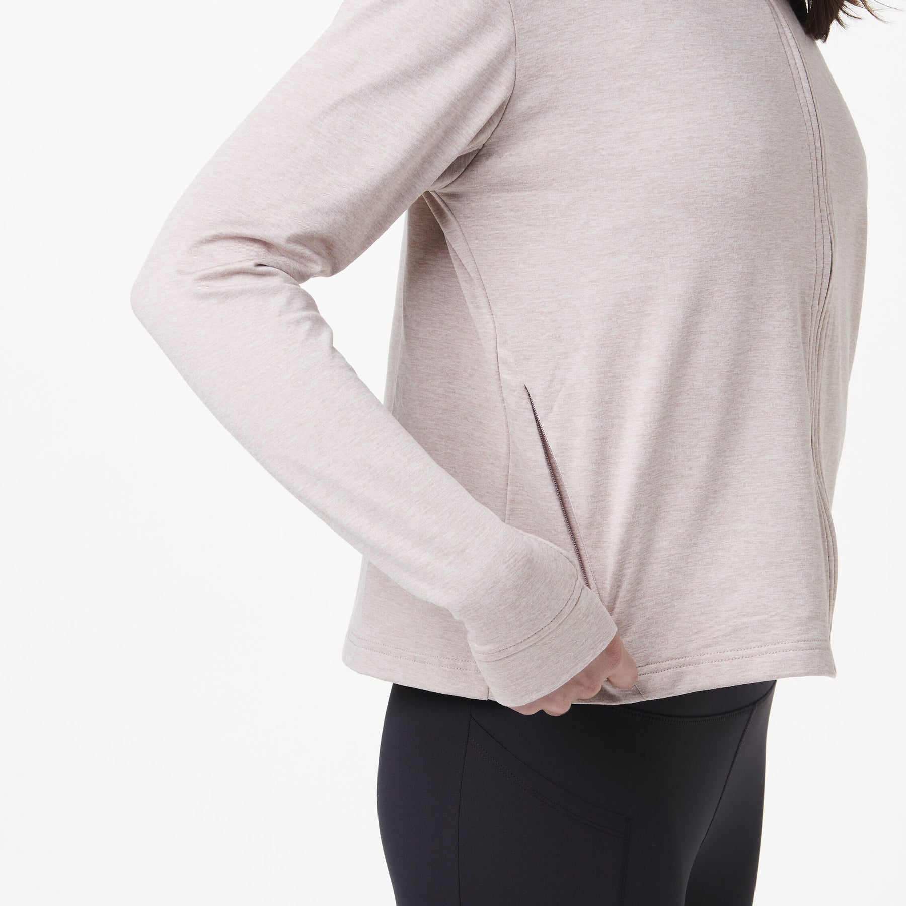 CELEST ZIP TECH HOODIE __color:Shadow_Gray#24