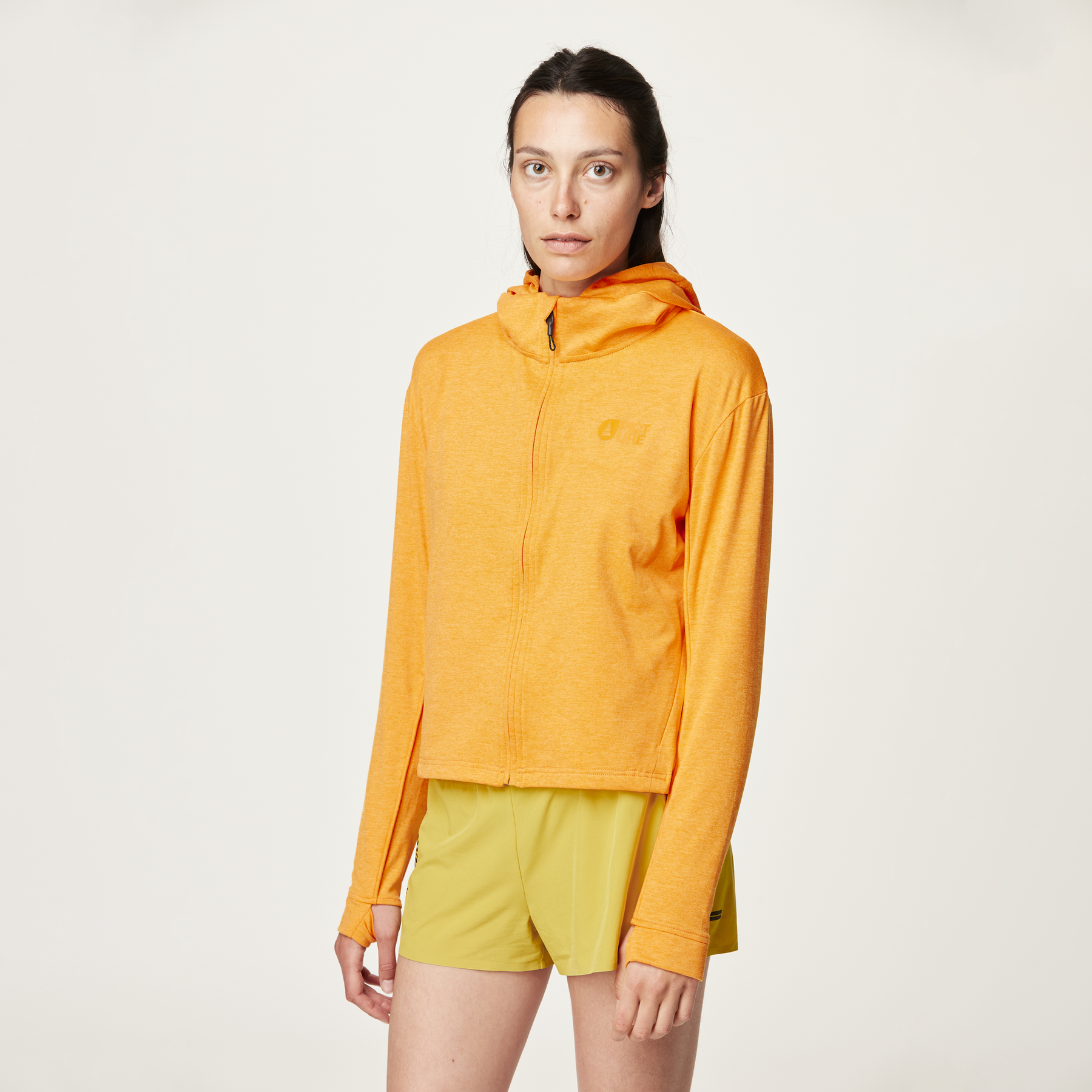 CELEST ZIP TECH HOODIE __color:Bright_Marigold#3
