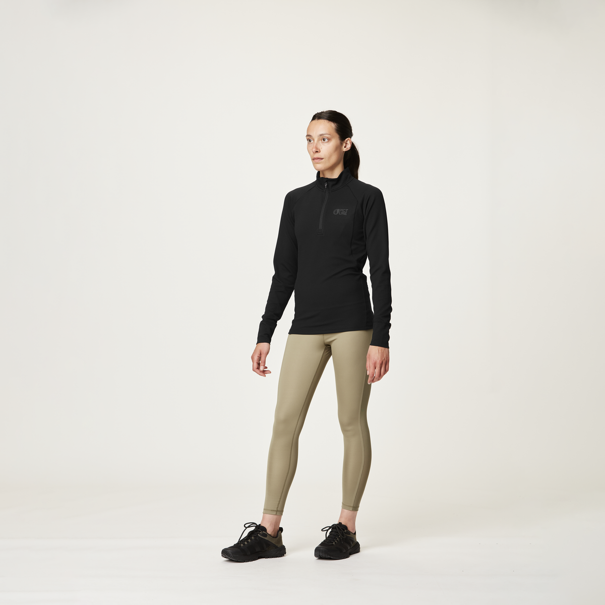 WINDY 1/4 FLEECE __color:Black#0