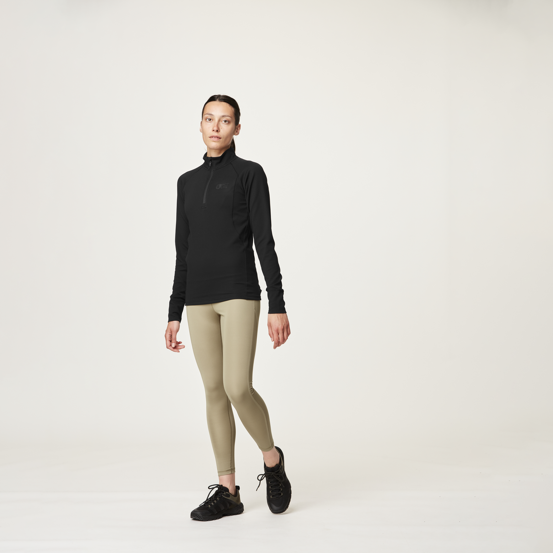 WINDY 1/4 FLEECE __color:Black#2