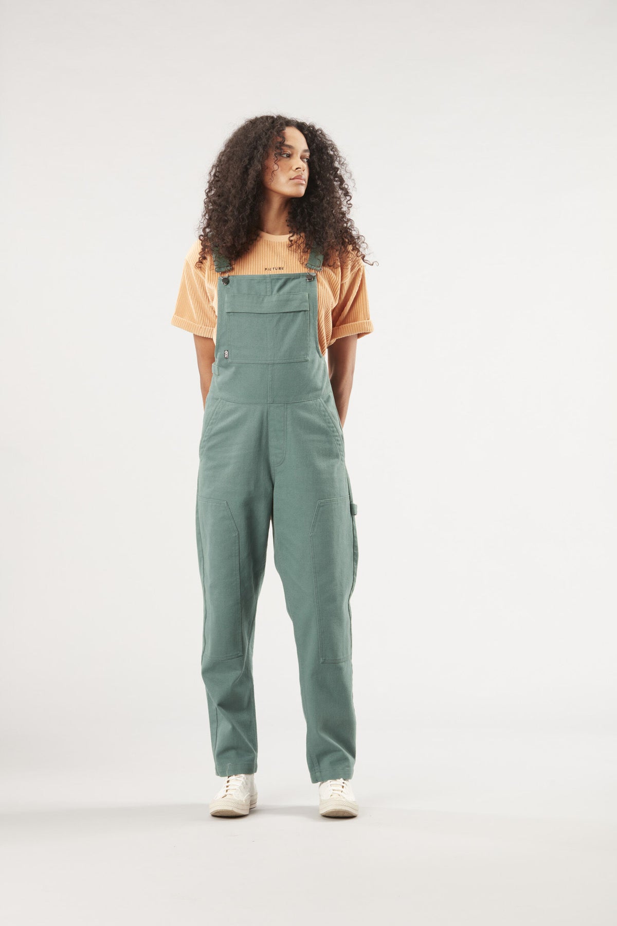 BIBEE DRILL OVERALLS __color:Sea_Pine#1