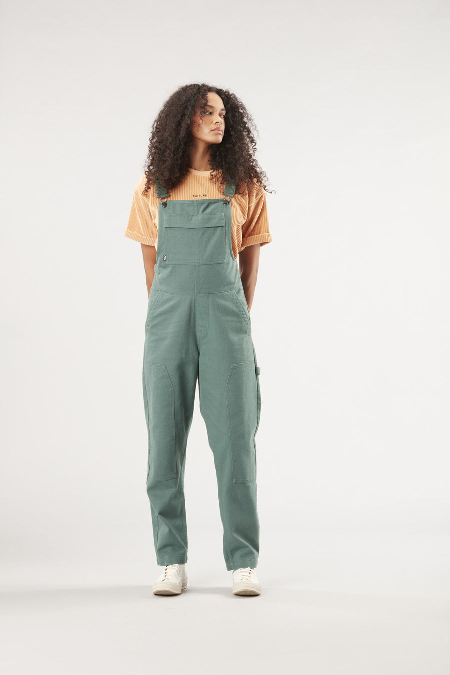 BIBEE DRILL OVERALLS __color:Sea_Pine#1