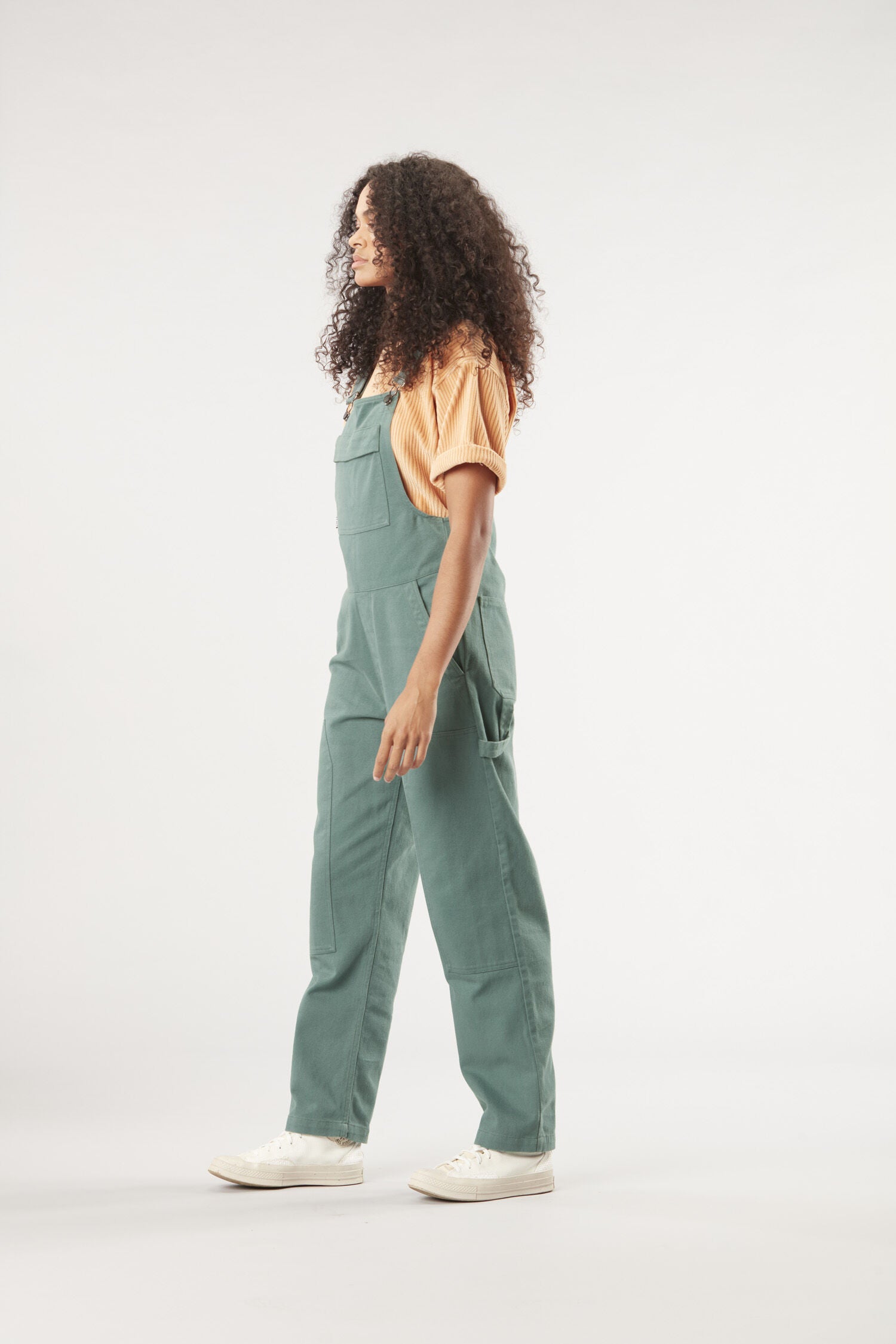 BIBEE DRILL OVERALLS __color:Sea_Pine#3
