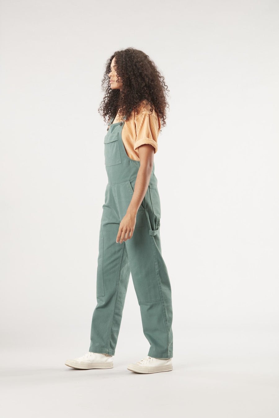 BIBEE DRILL OVERALLS __color:Sea_Pine#3