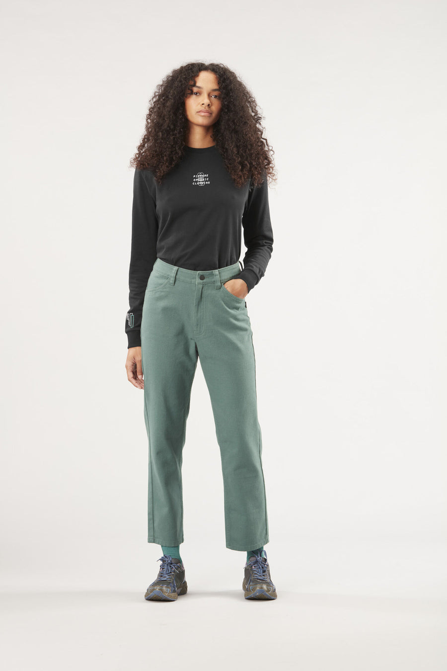 COTAGO DRILL PANTS __color:Sea_Pine#9