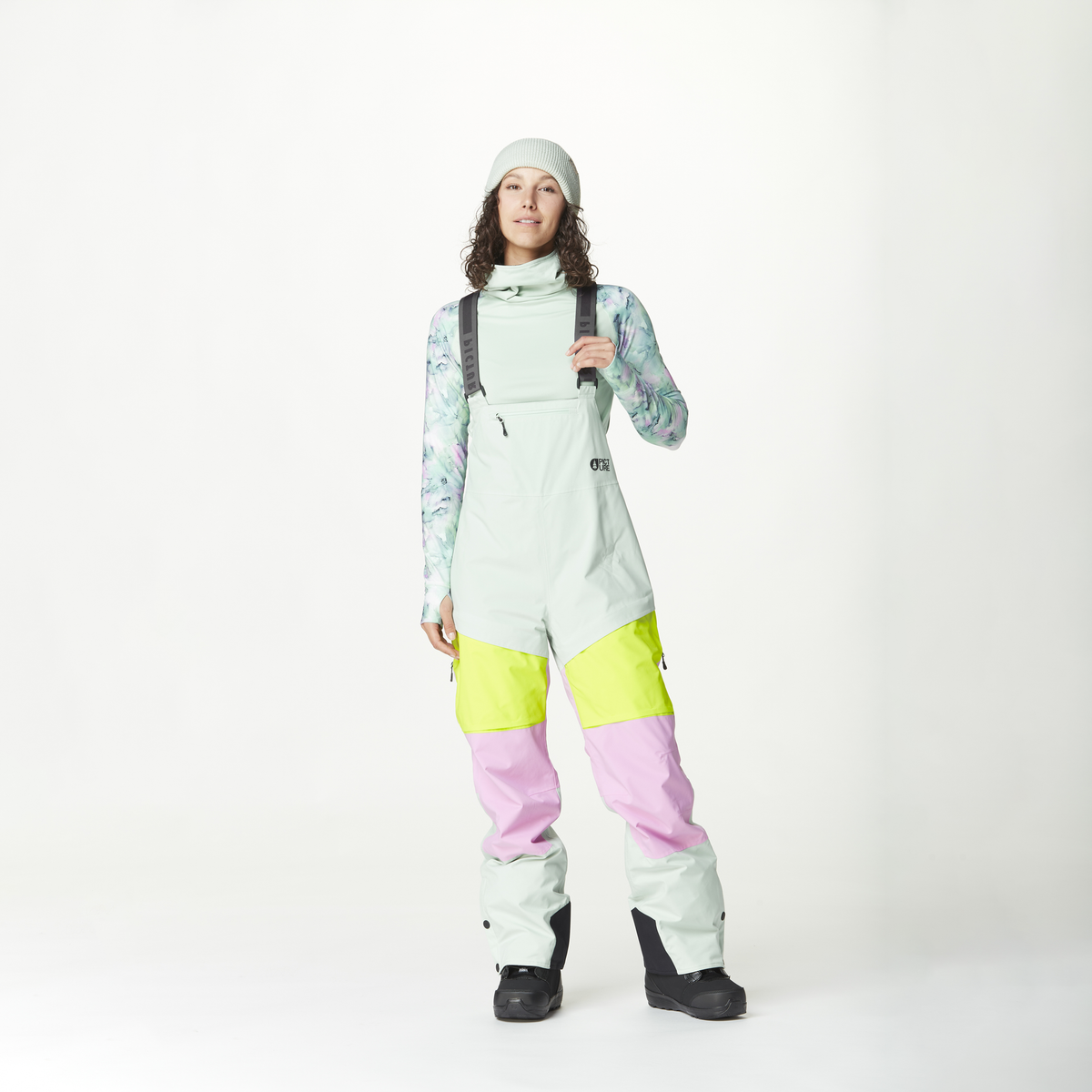 ELWY BIB PANTS __color:Silt_Green_Orchid_Acid#16