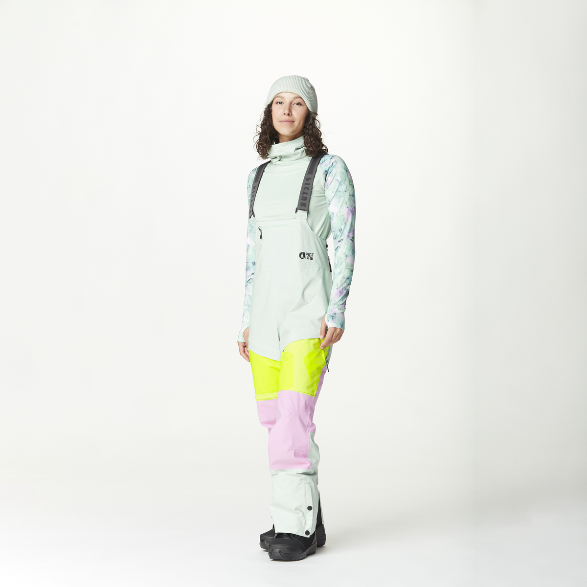 ELWY BIB PANTS __color:Silt_Green_Orchid_Acid#18