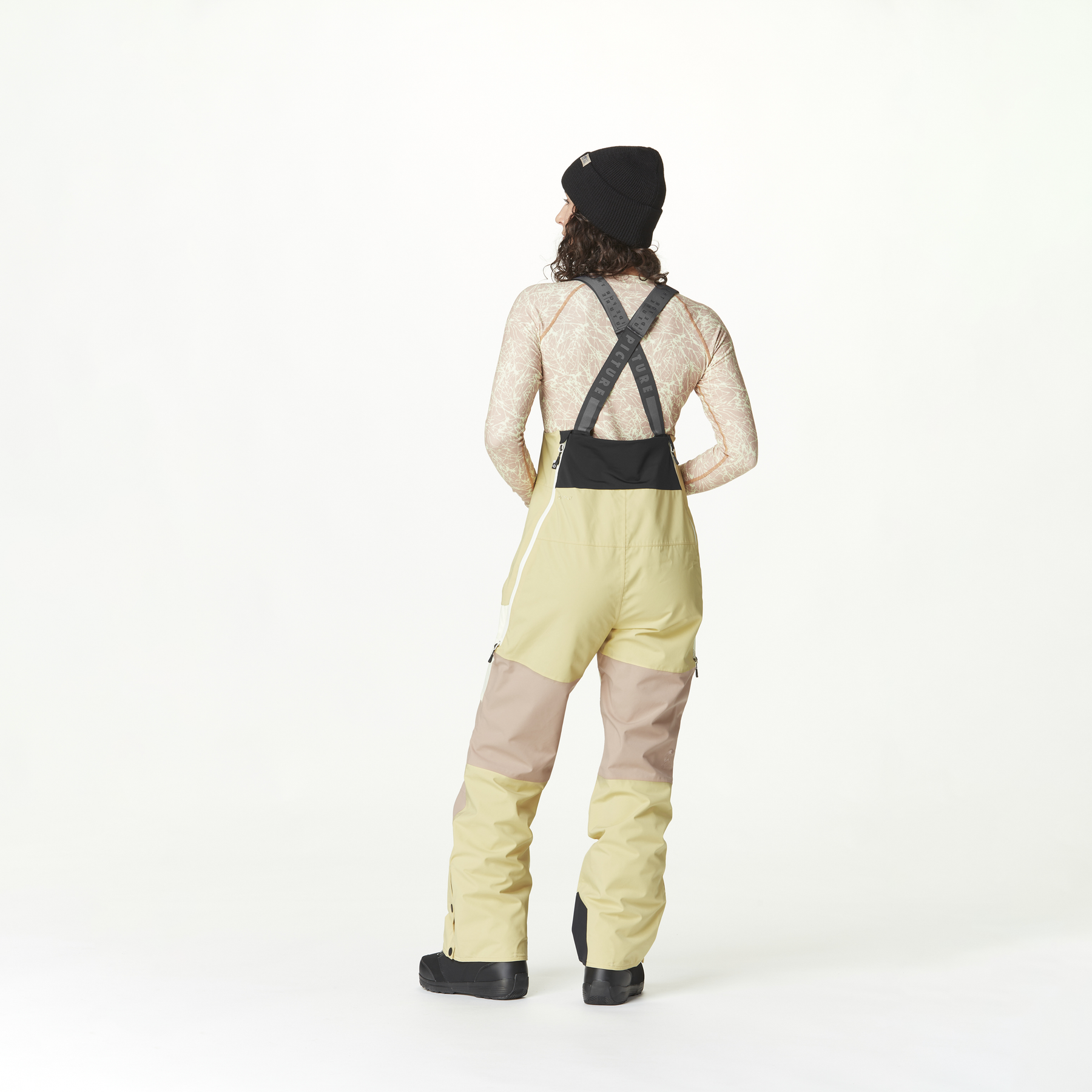 ELWY BIB PANTS __color:Hemp_Roebuck_Lime_Cream#9