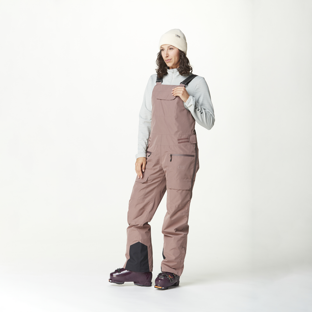U62 BIB PANTS __color:Deep_Taupe#2