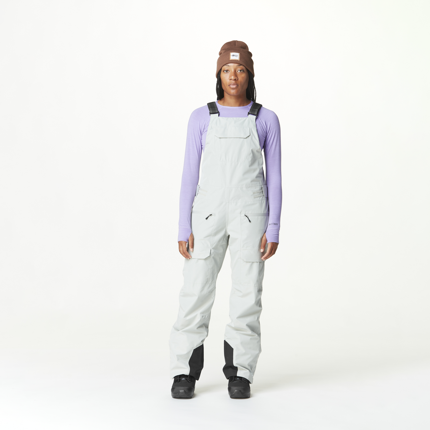 U62 BIB PANTS __color:Pigeon#7