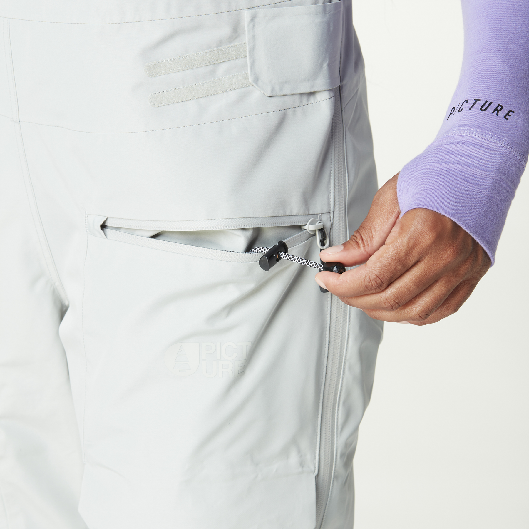 U62 BIB PANTS __color:Pigeon#10