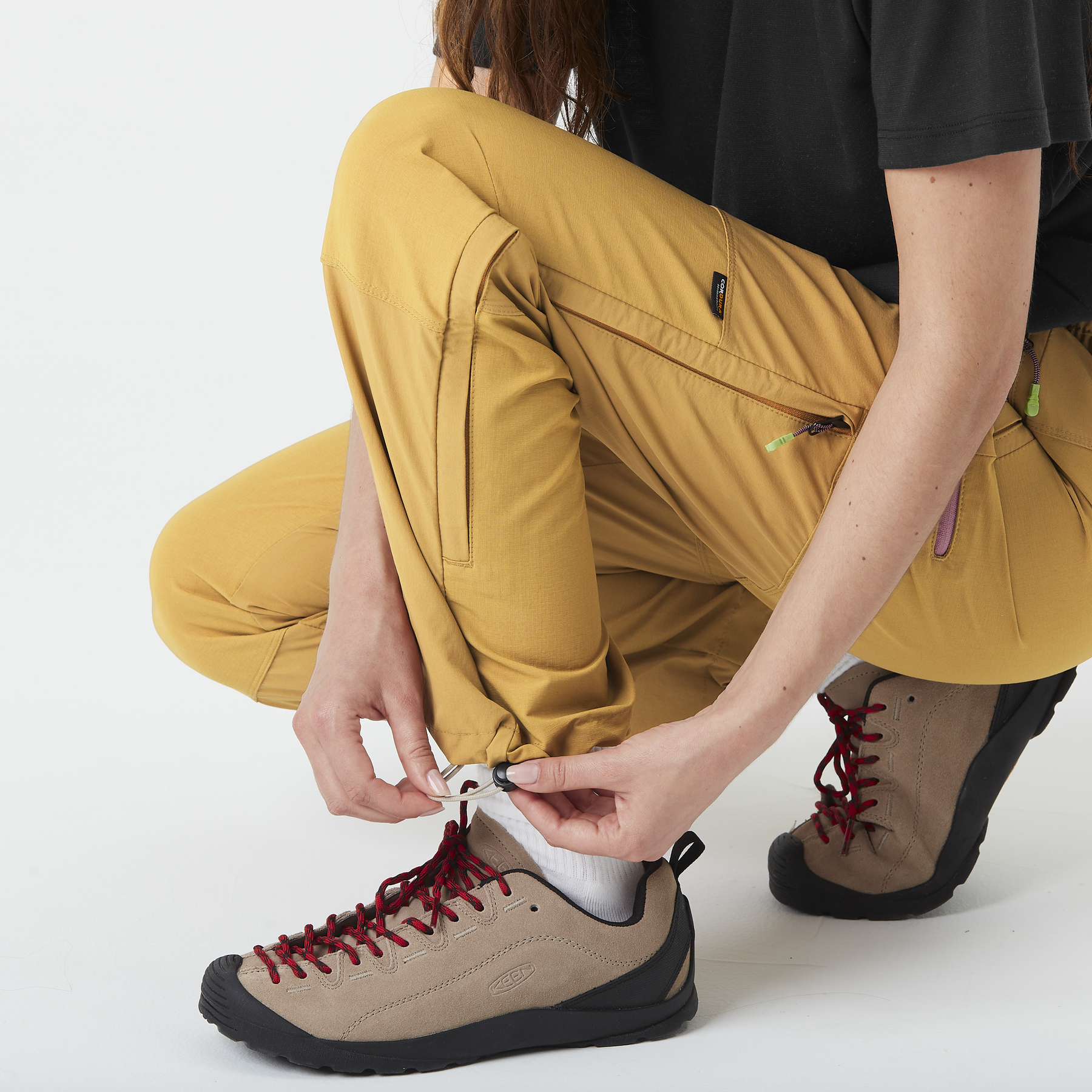 SHOONER W STRETCH PANTS __color:Dijon#16