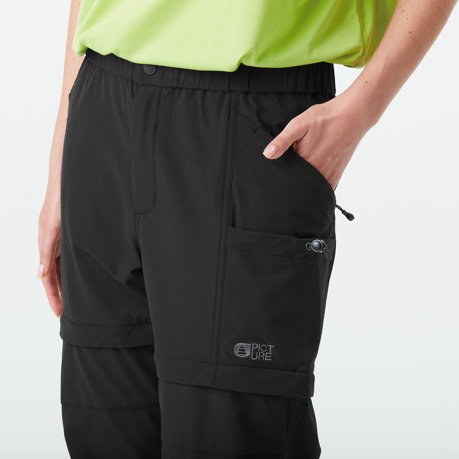 OUTIF W 2IN1 STRETCH PANT __color:Black#3