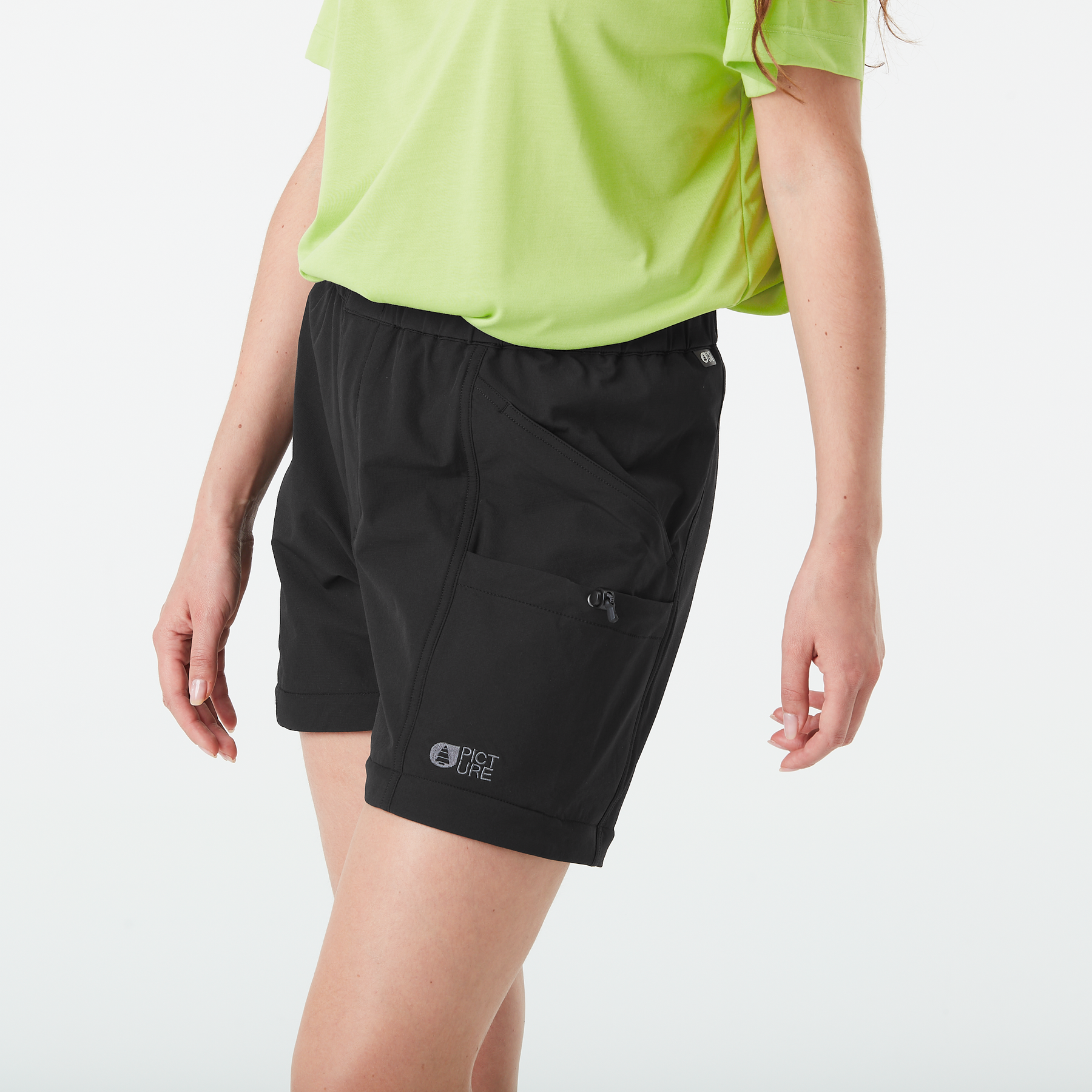 OUTIF W 2IN1 STRETCH PANT __color:Black#6
