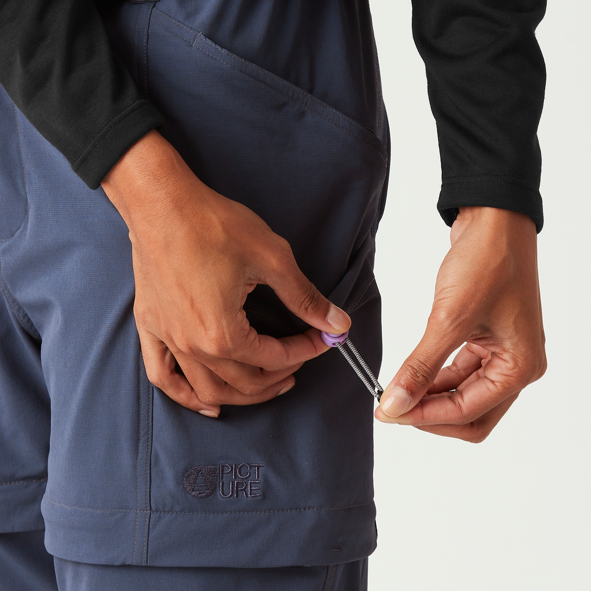 OUTIF W 2IN1 STRETCH PANT __color:Odyssey_Gray#16