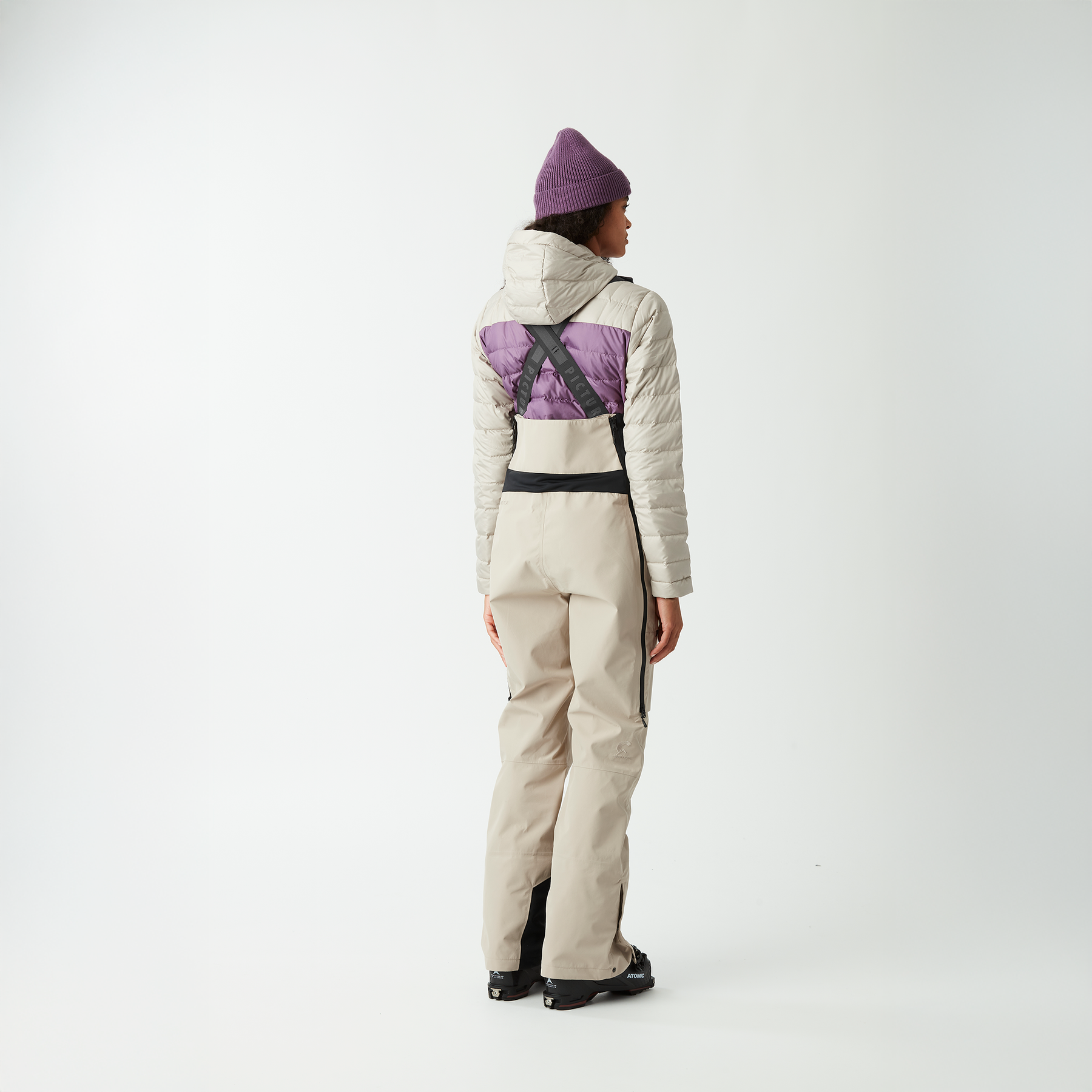 AERON 3L BIB PANTS __color:Pure_Cashmere#9