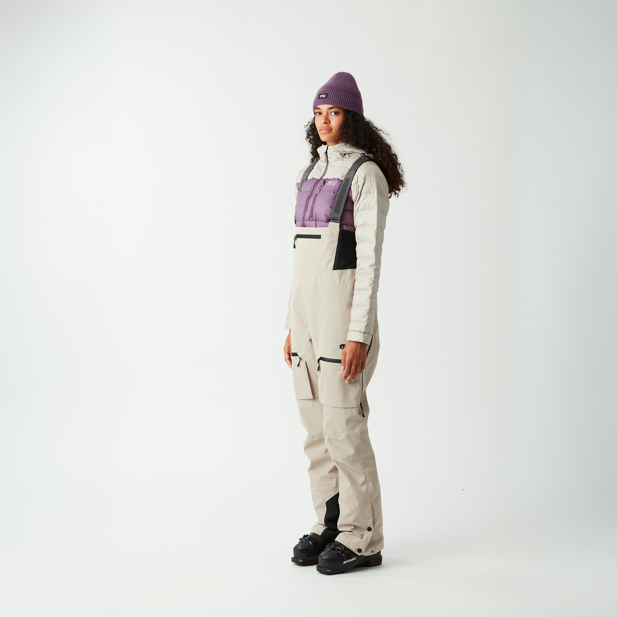 AERON 3L BIB PANTS __color:Pure_Cashmere#10