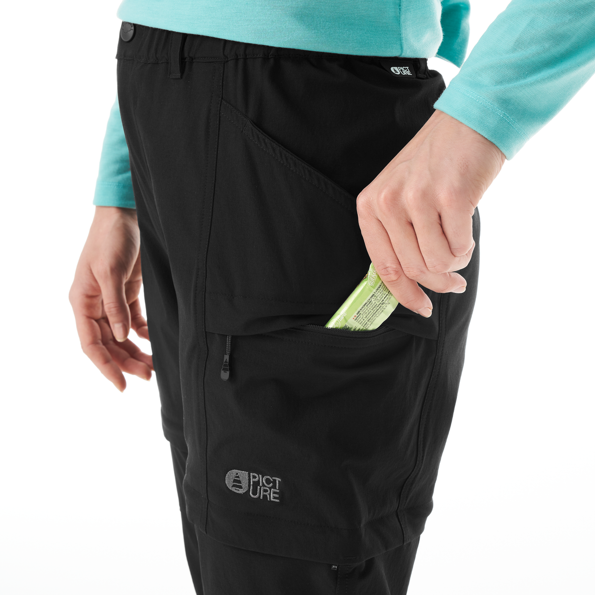 OUTIF W 2IN1 STRETCH PANT __color:Black#22