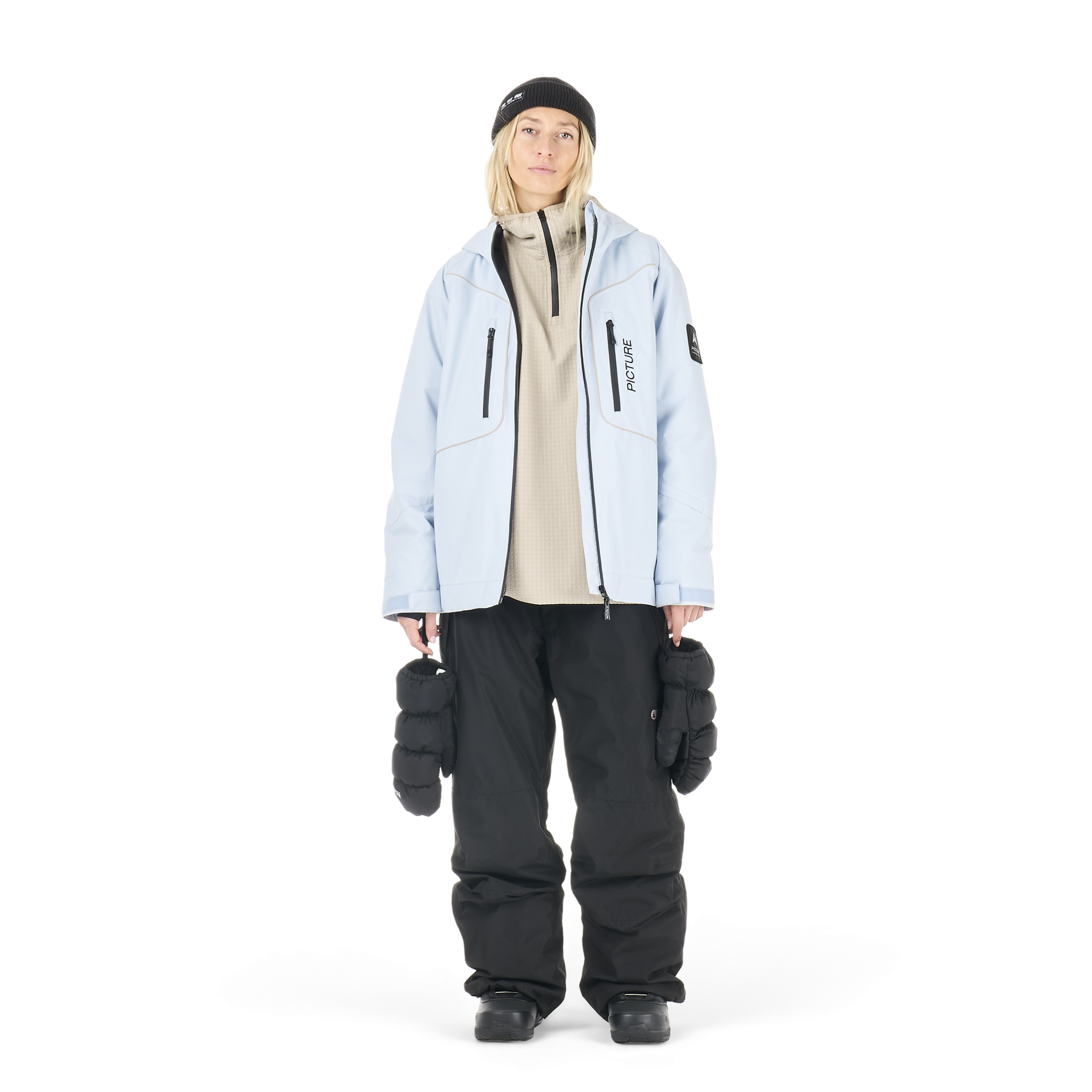 AKNA W BAGGY PANTS __color:Black#12