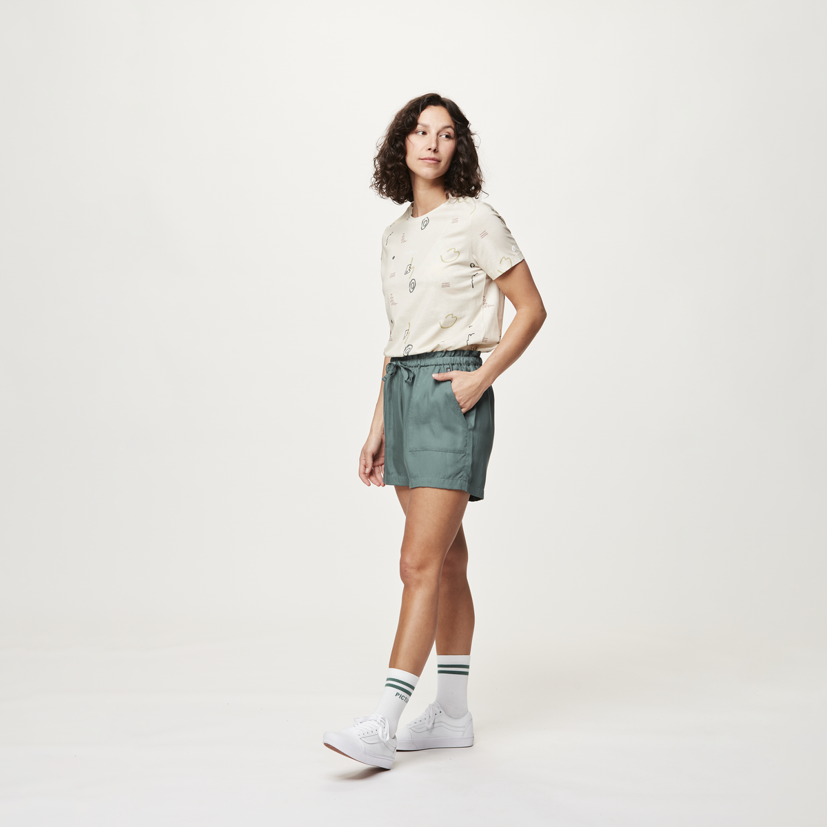 MILOU SHORTS __color:Sea_Pine#WSH051-H-03